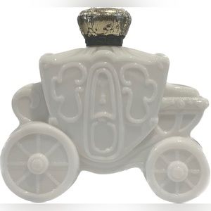 Vintage Avon Milk Glass Bottle Carriage - Cinderella Fairytale Coach